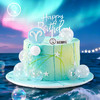 白羊座“青屿浅境”水果奶油生日蛋糕 商品缩略图0