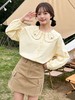 418良粉节|2026 活动爆款 品牌促【自营】衣周期 5156 韩版100%棉减龄翻领宽松娃娃领衬衫上衣-喜出 商品缩略图1