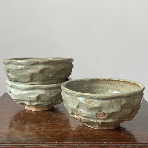 【苏州】日本中古粗陶手作器皿 带签章 X1520 商品图0