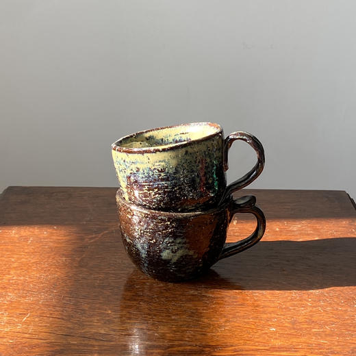 【苏州】日本中古粗陶茶杯 带签章 X1526 商品图4