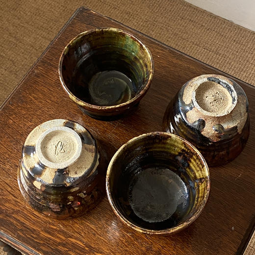 【苏州】日本中古粗陶手作器皿 带签章 X1522 商品图1