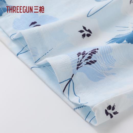 Threegun三枪 水柔棉印花V领开襟无袖女衫-T80048A01 商品图2