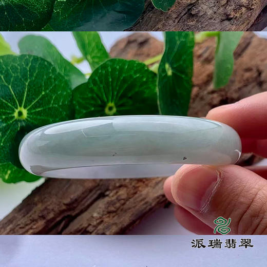 派瑞翡翠 翡翠手镯 糯种 飘花 商品图2