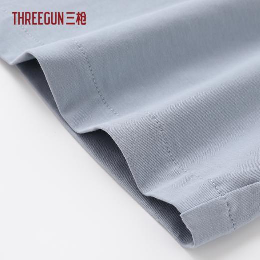 Threegun三枪 冰泉棉翻领开襟短袖长裤男家居套-T80138D02 商品图1