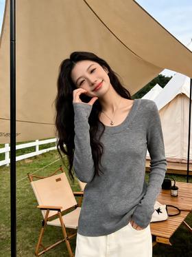 羊毛衫！春薄款！品牌促➡️【自营】衣周期锦禾（10%羊毛）021修身超细羊毛绒针织上衣-喜出