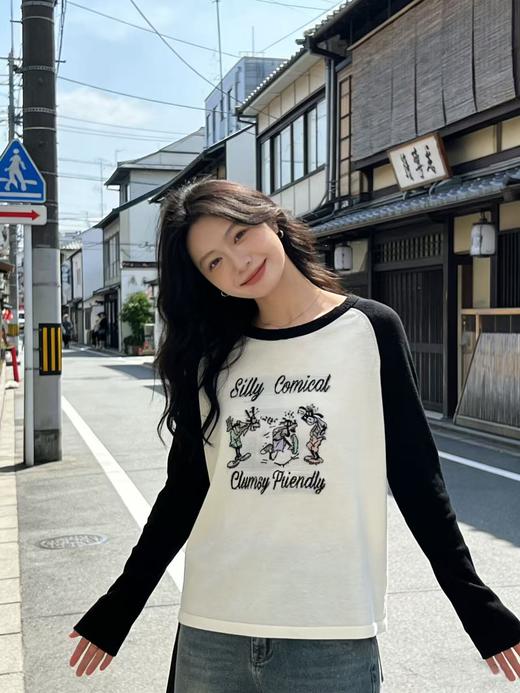 享8折优惠|五一大促羊毛衫！春薄款！品牌促➡️【自营】衣周期格亿（5.5%绵羊毛）6610卡通拼色针织宽松上衣-喜出 商品图7