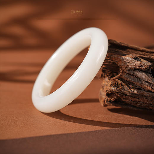 【矜阙】羊脂白玉手镯（圈口53.5） 商品图5