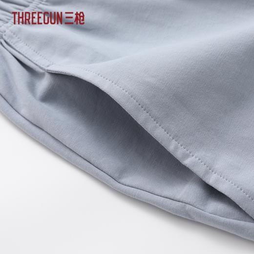 Threegun三枪 冰泉棉翻领开襟短袖长裤男家居套-T80138D02 商品图5