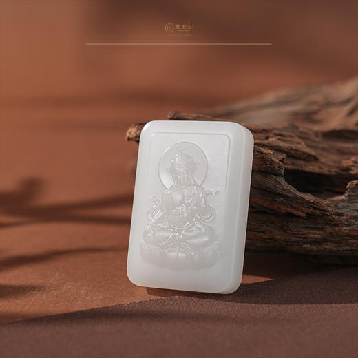 【梵华度母牌】羊脂白玉 商品图2