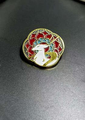 读者书店 | 胸针-一鹿相随·绛皑-遇见敦煌系列