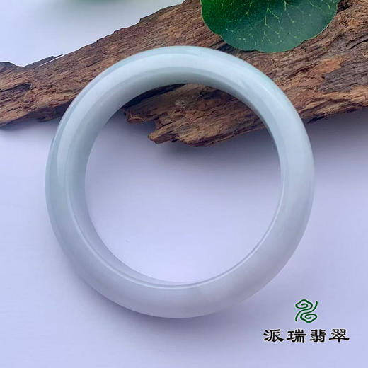 派瑞翡翠 翡翠手镯 糯种 飘花 商品图2