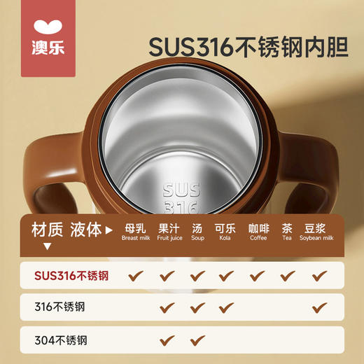 澳乐儿童双用保温杯 商品图4