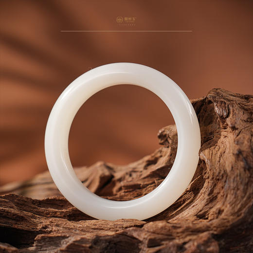 【矜阙】羊脂白玉手镯（圈口53.5） 商品图0