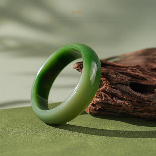 【瑾年】碧玉手镯（圈口57.5） 商品图0