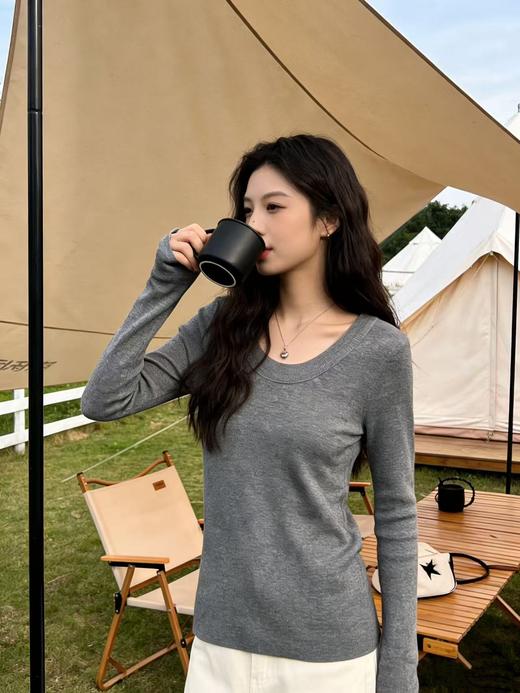 享8折优惠|五一大促羊毛衫！春薄款！品牌促➡️【自营】衣周期锦禾（10%羊毛）021修身超细羊毛绒针织上衣-喜出 商品图1