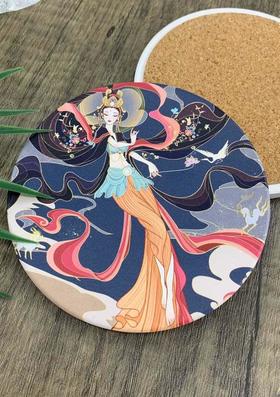 读者书店 | 陶瓷杯垫-梵花天女-遇见敦煌系列