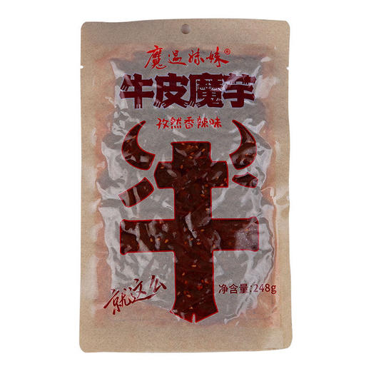 【休闲零食】魔芋妹妹开袋即食牛皮魔芋孜然香辣味 248g/袋 商品图0