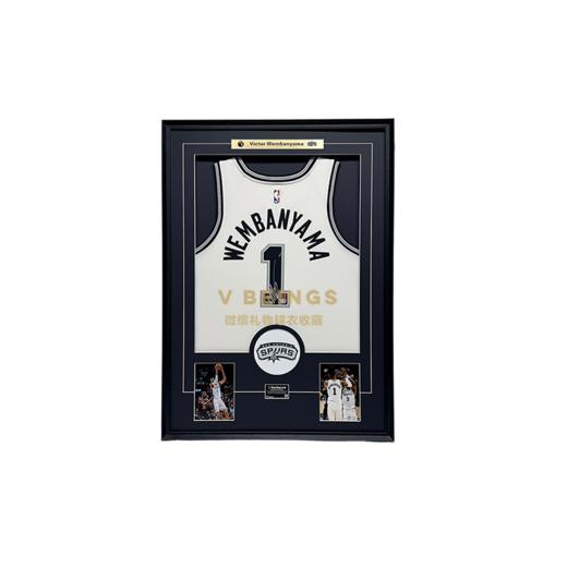 收藏系列 文班亚马 马刺队白色 球迷版 亲笔签名球衣 商品图0