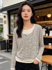 羊毛衫！春薄款！品牌促➡️【自营】衣周期格亿（30%羊毛）8529假两件花纱条纹羊毛开衫-喜出 商品缩略图0