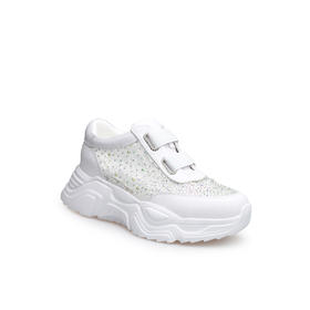 豪麟名鞋奥莱迪嘉女鞋时尚休闲鞋牛皮革/网DJXXO61WX213白色  原价1960元