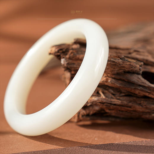 【泫琅】羊脂白玉手镯（圈口55.6） 商品图4