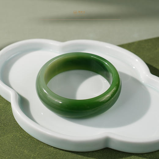 【瑾年】碧玉手镯（圈口57.5） 商品图2