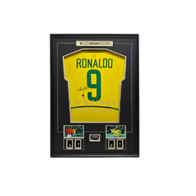 收藏系列 大罗 巴西队 2002年 亲笔签名球衣