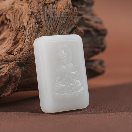 【梵华度母牌】羊脂白玉 商品图3