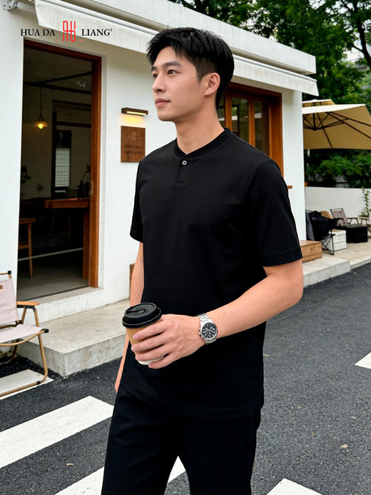 男装26春夏新品圆领短袖T恤2219-1315 商品图0