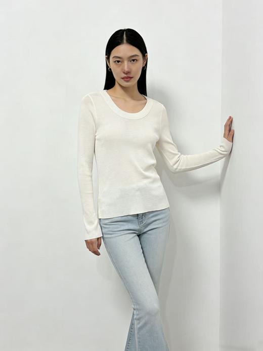 享8折优惠|五一大促羊毛衫！春薄款！品牌促➡️【自营】衣周期锦禾（10%羊毛）021修身超细羊毛绒针织上衣-喜出 商品图9