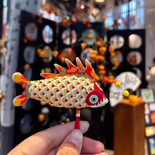 米色小号 鱼灯冰箱贴 商品图0