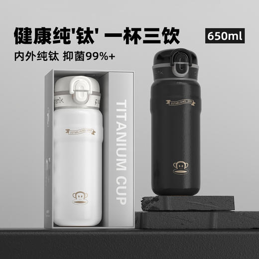 大嘴猴（Paul Frank）纯钛三饮保温杯PF910-650 商品图0