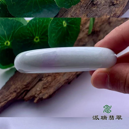 派瑞翡翠 翡翠手镯 糯种 浅绿 商品图3