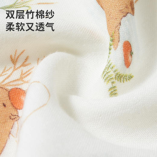 【春夏必备】ibaby×outlast太空科技恒温竹棉抑菌纱布隔汗巾（2条装） 商品图5