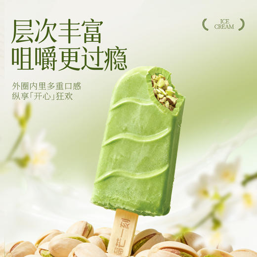 榴芒一刻 开心果冰淇淋500g（50g×10支） 商品图3