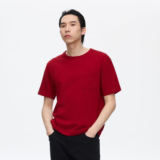 Oneup磨毛口袋短袖T恤 商品图0