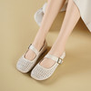 西村名物2025年夏季新款舒适平底一字带玛丽珍洞洞镂空鞋T25AH16121 商品缩略图6
