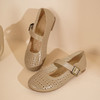 西村名物2025年夏季新款舒适平底一字带玛丽珍洞洞镂空鞋T25AH16121 商品缩略图5