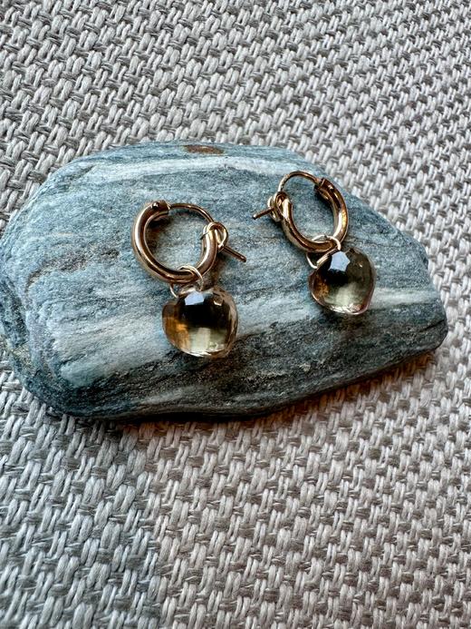 SpoiledBrat Jewelry黄紫晶耳圈 商品图2