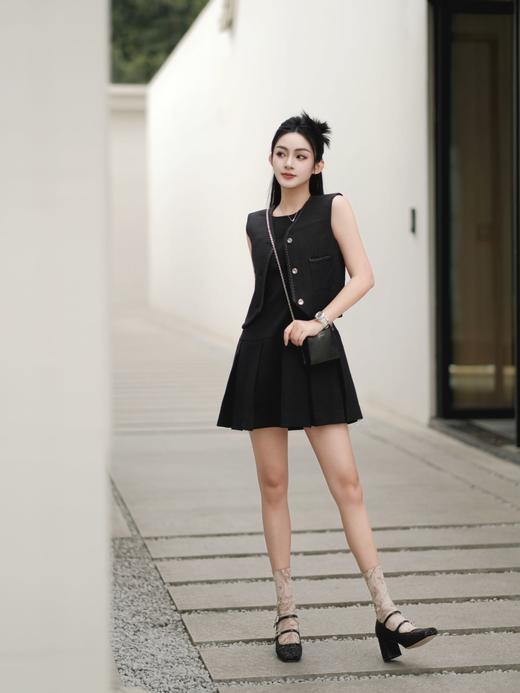 westory2024年春季新款粗跟高跟圆头玛丽珍单鞋优雅气质女鞋W24AE56741 商品图4