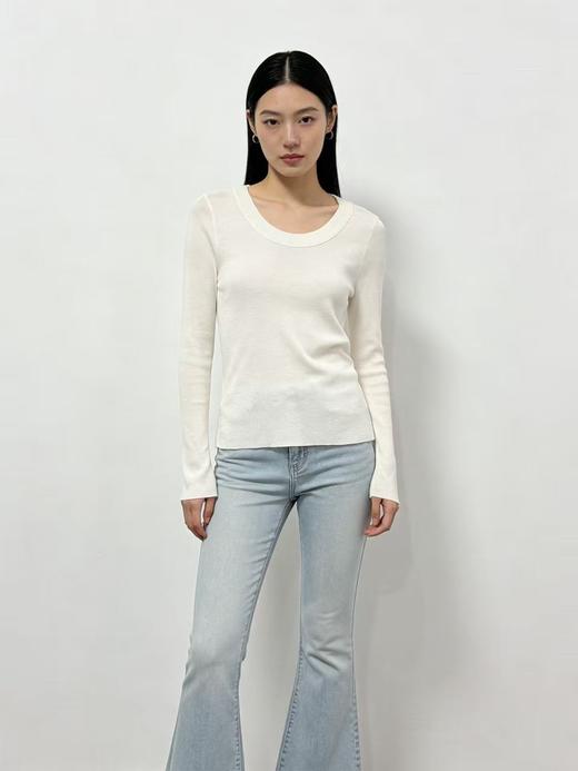 享8折优惠|五一大促羊毛衫！春薄款！品牌促➡️【自营】衣周期锦禾（10%羊毛）021修身超细羊毛绒针织上衣-喜出 商品图8