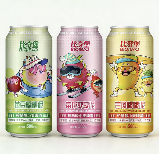 [啤酒]比奇堡流体果泥柏林酸小麦啤酒500ml 商品图0