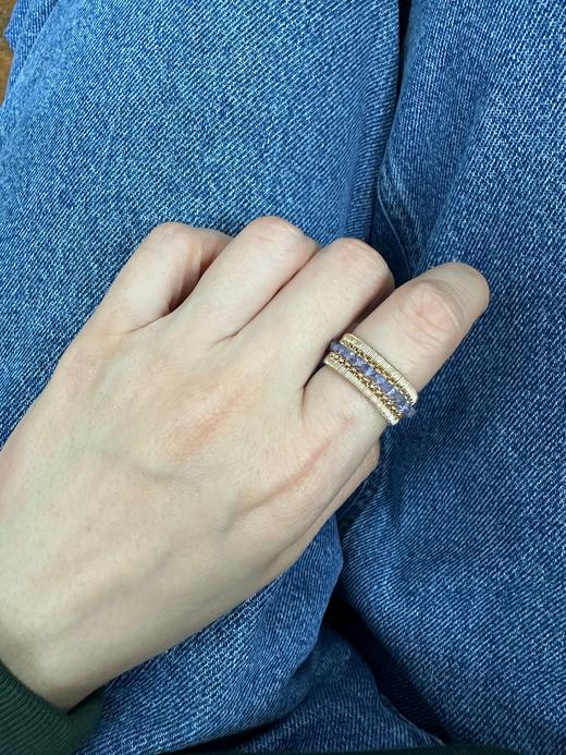 SpoiledBrat Jewelry 轨道系列戒指 坦桑石戒指 商品图2