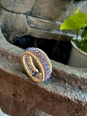 SpoiledBrat Jewelry 轨道系列戒指 坦桑石戒指