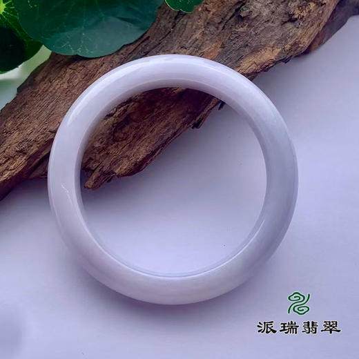 派瑞翡翠 翡翠手镯 糯种 浅紫 商品图2