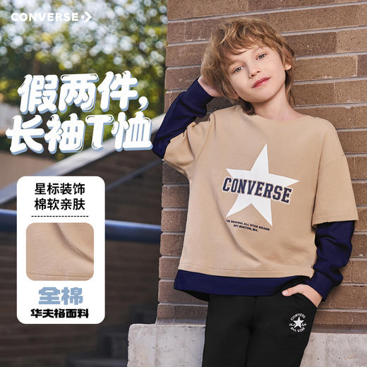 CONVERSE 春 大童小童 儿童童装T恤 CNVB-FF-J964 商品图6