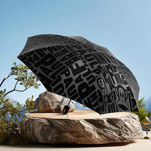 大嘴猴（Paul Frank）八骨大伞面满印三折雨伞PFU203 商品图1