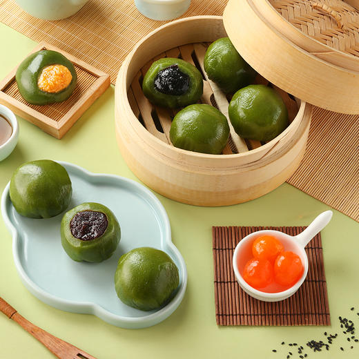 御茶膳房青团清明艾草团子点心小吃零食 青团绿豆糕礼盒 商品图3