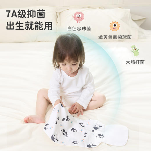 【春夏必备】ibaby×outlast太空科技恒温竹棉抑菌纱布隔汗巾（2条装） 商品图6
