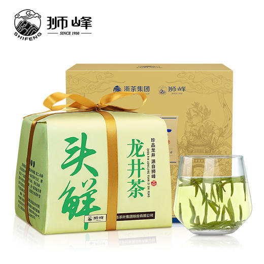 狮峰牌龙井茶江南赋头鲜明前特级纸包200g 商品图0